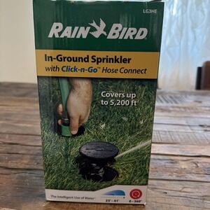RAIN BIRD Click-N-Go 5200-SQ FT Rotating In-Ground HoseConnect Sprinkler -LG3HE